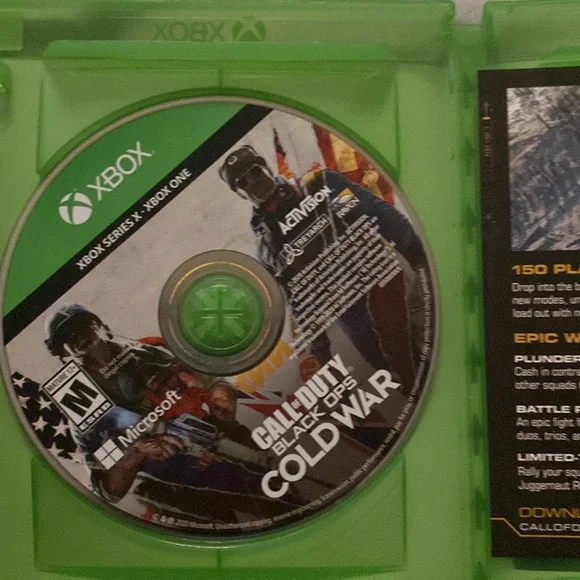 Xbox one call of duty Cold War